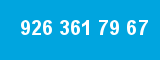 926 361 79 67 926 361 79 67
